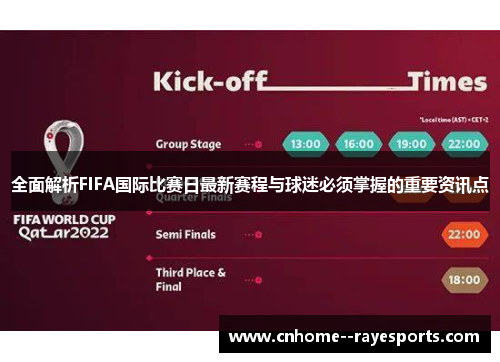 全面解析FIFA国际比赛日最新赛程与球迷必须掌握的重要资讯点 全面解析FIFA国际比赛日最新赛程与球迷必须掌握的重要资讯点